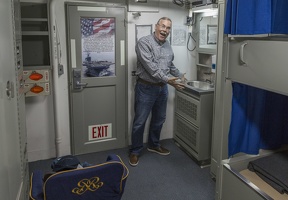 403-5167 USS Reagan - Craig in Stateroom,
